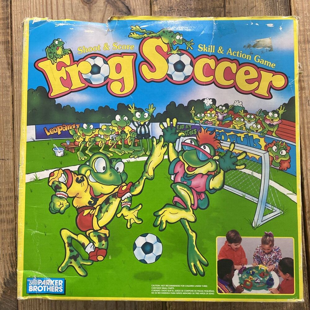 Vintage 1992 Frog Soccer Parker Brothers Skill & Action Game Complete!